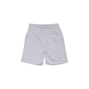 Refrigiwear Shorts für Herren in Weiß mit elastischem Bund und einer einzelnen Gesäßtasche (Rückansicht)