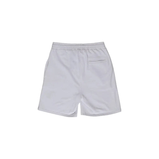 Refrigiwear Shorts für Herren in Weiß mit elastischem Bund und einer einzelnen Gesäßtasche (Rückansicht)