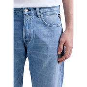 Replay Jeans Grover für Herren aus hellem Denim mit Fünf-Taschen-Design und dezenter Waschung, Vorderansicht