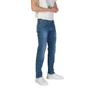 Replay Jeans M914 für Herren aus blauem Denim mit schmaler Passform und klassischem Five-Pocket-Design, Vorderansicht