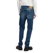 Relic-blaue Herrenjeans mit klassischer Passform und dezenter Waschung, Rückansicht