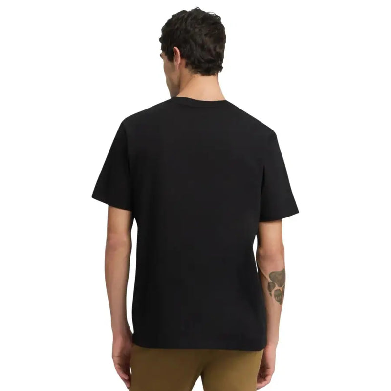 Wiederholungsmänner t-shirt Schwarzes, kurzärmeliges Rundhals-T-Shirt aus angenehmem Material für die Freizeit.