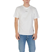 Wiederholungsmänner t-shirt Aus weißer Baumwolle mit dezentem Replay-Logo auf der Brust für lässige Kleidung