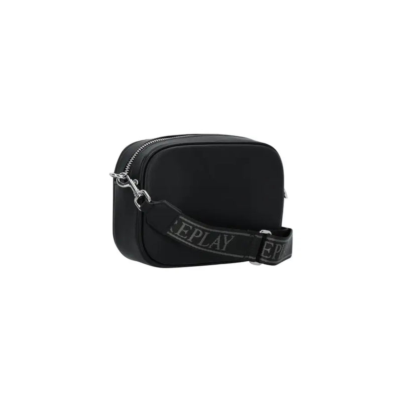Black rectangular crossbody bag with branded strap from Replay Women FW3778000