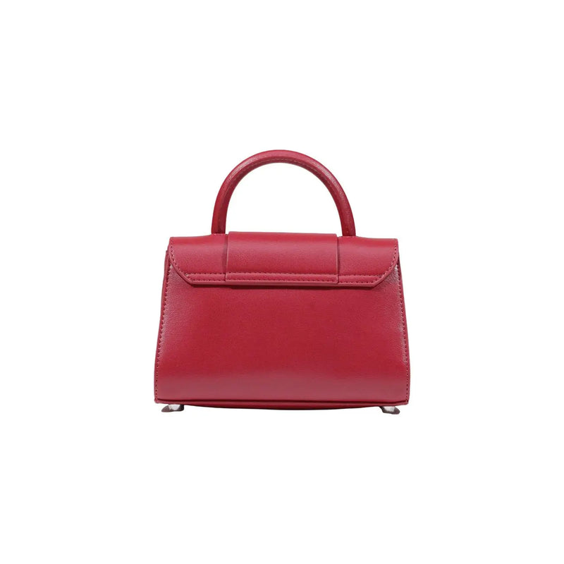 Replay Damenhandtasche, rot, Mini-Tasche aus Synthetik mit lebendiger Lederstruktur, rechteckige Form, 23 x 16 x 7 cm top handhaben