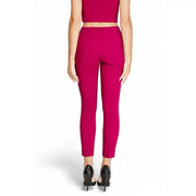 Rinascimento Damenhose in Bordeauxrot mit Reißverschluss aus Polyester, elegantem, figurbetontem, hochgeschnittenem Design