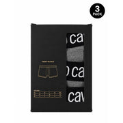 graue Boxershorts aus Baumwolle von Roberto Cavalli für Herren Calvin Klein Dreierpack schwarze und graue Boxershorts mit weißem CA-Schriftzug