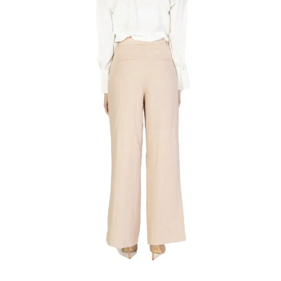 Vero Moda silk blouse featured with Vero Moda Women Trousers