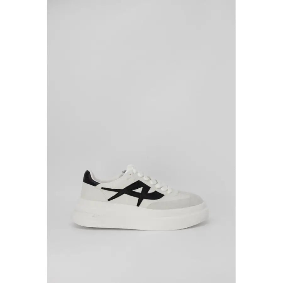Ash Ash Women Sneakers - White sneakers with black straps in a row