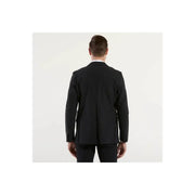 Schwarzer, taillierter Blazer mit elegantem, modernem Schnitt und dezenter Struktur für Herren von RRD (Frühjahr/Sommer-Kollektion, Polyamidjacke).