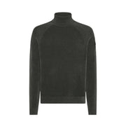 Rrd Rollkragenpullover für Herren in Dunkelgrau mit gerippten Bündchen und Saum sowie strukturiertem Strickmuster, Vorderansicht