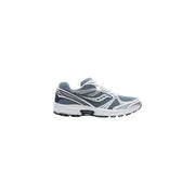 Grau und Weiß saucony Herren-Sneaker, blau, aus Synthetik, Laufschuh mit Gittermuster, Obermaterial aus Mesh und schwarzen Akzenten