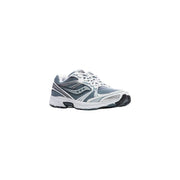 Grau und Weiß Saucony Herren-Laufschuh aus Synthetikmaterial mit Mesh-Obermaterial und schwarzen Akzenten für sportliche Aktivitäten