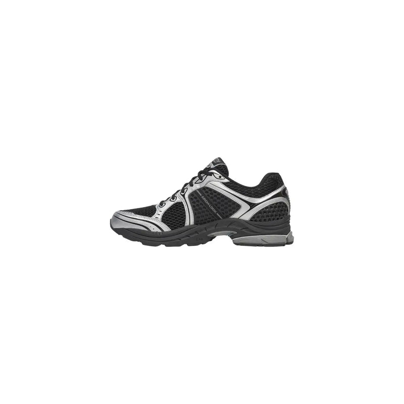 Saucony Schwarze Herren-Sneaker Progrid Triumph 4 aus Synthetik mit schwarzem und silbernem Mesh-Obermaterial, synthetischen Overlays und gepolsterter Sohle