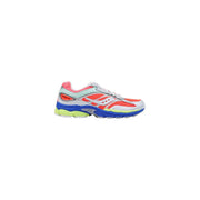 Lebhaftes Mehrfarbiges saucony weiße synthetische Damen-Sneaker Progrid Omni 9 mit Mesh- und Synthetik-Overlays zum Laufen