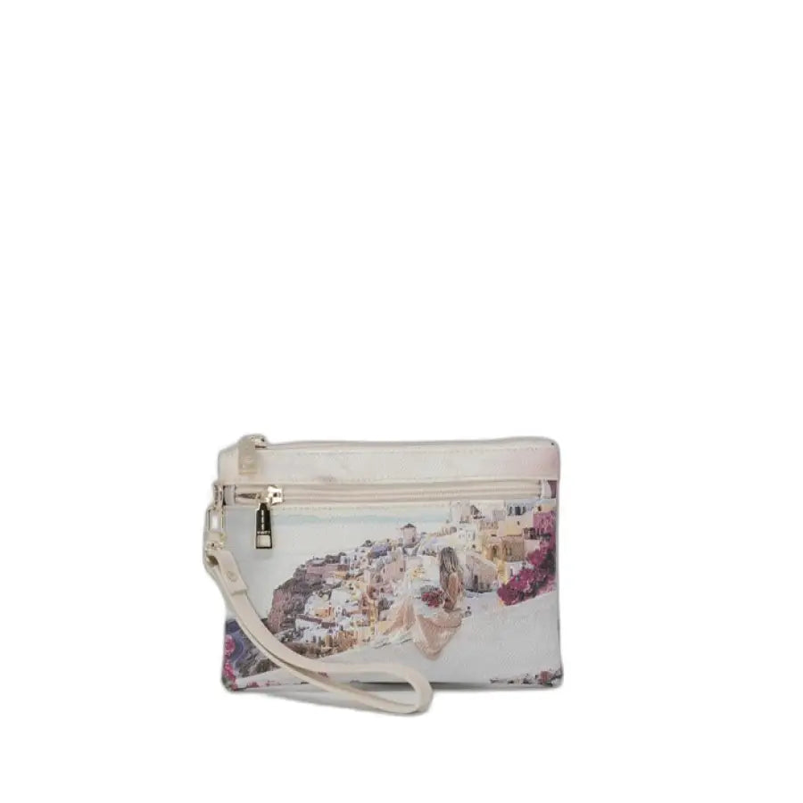 
                      
                        Urban city style Y Not? women wallet with painted woman landscape on small white purse
                      
                    