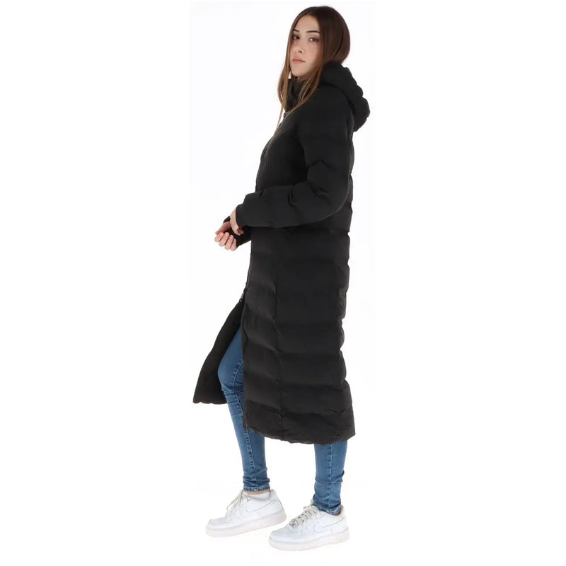 Superdry Schwarze Steppjacke für Herren mit Kapuze, Vorderansicht