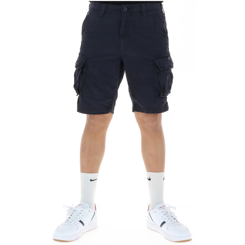 Superdry Herren-Cargoshorts in Dunkelblau mit mehreren Taschen und strapazierfähigem Material, Vorderansicht