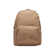 Tan Backpack with Front Pocket showcasing its functional design and stylish exterior