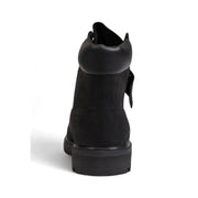 Timberland Schwarze Herren-Schnürstiefel aus Leder, Modell TB110073001, mit Obermaterial aus Wildleder und Gummisohle, 6-Zoll-Design
