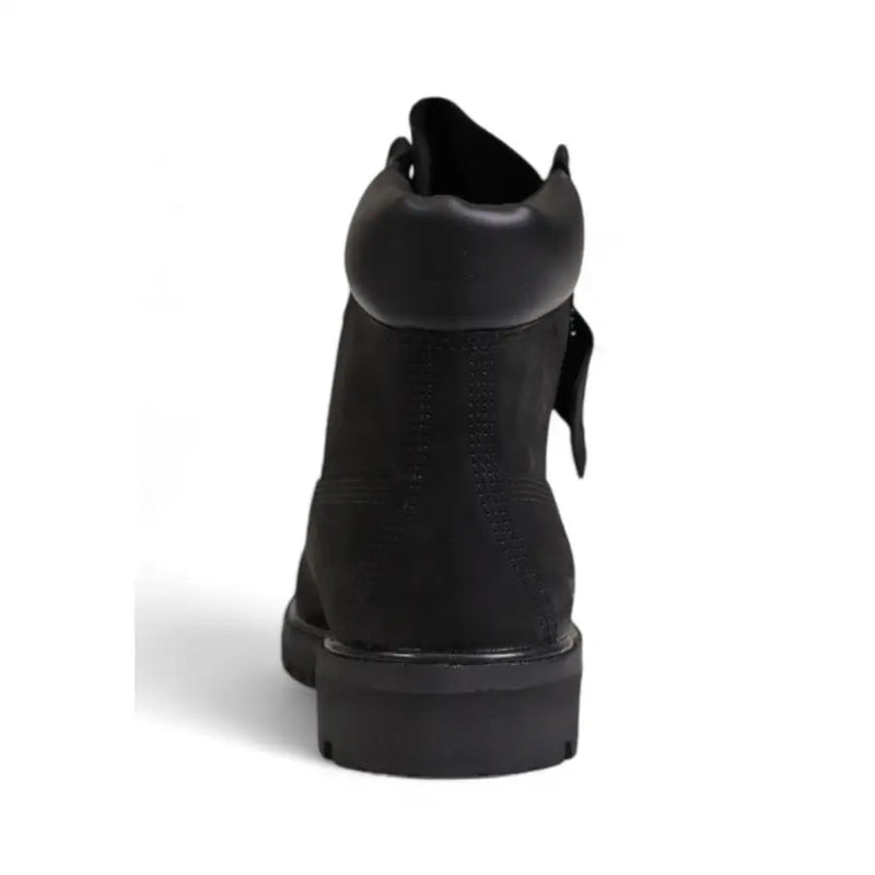 Timberland Schwarze Herren-Schnürstiefel aus Leder, Modell TB110073001, mit Obermaterial aus Wildleder und Gummisohle, 6-Zoll-Design