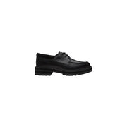 Timberland Schwarze Herren-Schnürschuhe aus Leder mit klobiger Gummisohle für strapazierfähige Freizeitkleidung