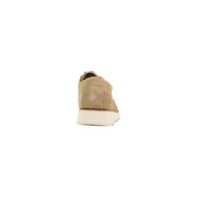 Timberland Herren-Schnürschuhe aus beigefarbenem Wildleder mit weißer Gummisohle, geeignet für Frühling und Sommer