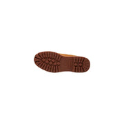 Timberland Herren-Schnürschuhe aus kamelfarbenem Leder (TB0A5S9W754) mit hellbraunem Leder-Obermaterial und robuster, brauner Sohle mit Rautenmuster.