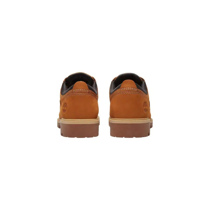 Timberland Herren-Schnürschuhe aus Kamelleder mit hellbraunen timberland Schnürstiefel mit schwarzen Akzenten und robuster Gummisohle