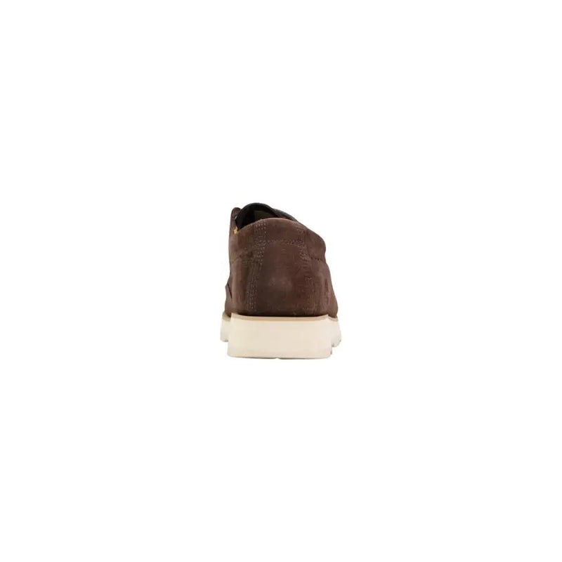 Timberland Herren-Schnürschuhe aus braunem Wildleder mit cremefarbener Gummisohle, geeignet für Frühling und Sommer