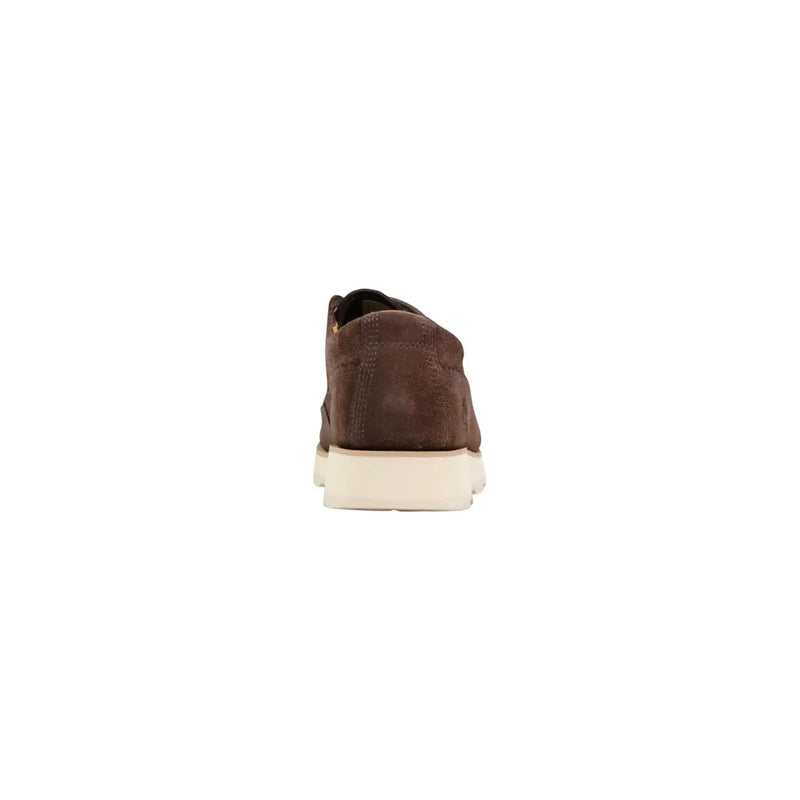 Timberland men lace ups shoe in brown suede with cream rubber sole suitable for spring summer wear
