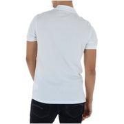 Timberland men polo shirt white short sleeve made of cotton stretch with classic collar and neatly stitched seams