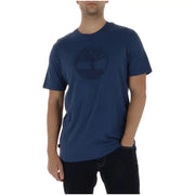 Marineblau Timberland Männer t-shirt mit dem Klassiker Timberland Baum-Logo auf der Vorderseite