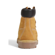 Timberland Braune Herren-Slipper aus Leder mit hellbraunem Wildleder, 15 cm hoch, mit schwarzer Gummikappe und hellbrauner Laufsohle