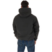 Timberland Schwarze Steppjacke für Herren mit Kapuze und dezenten Ziernähten, Vorderansicht