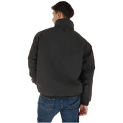 Timberland Schwarze Steppjacke für Herren mit hohem Kragen und Steppmuster, Vorderansicht