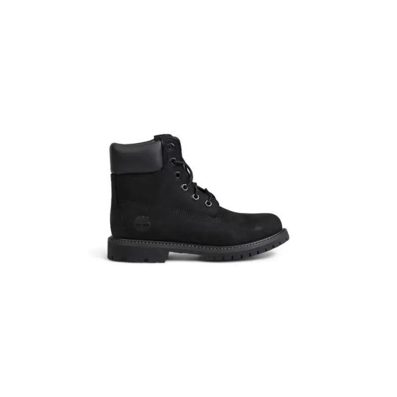 Timberland Schwarze Damen-Stiefelette aus Wildleder, 15 cm hoch, mit Gummisohle