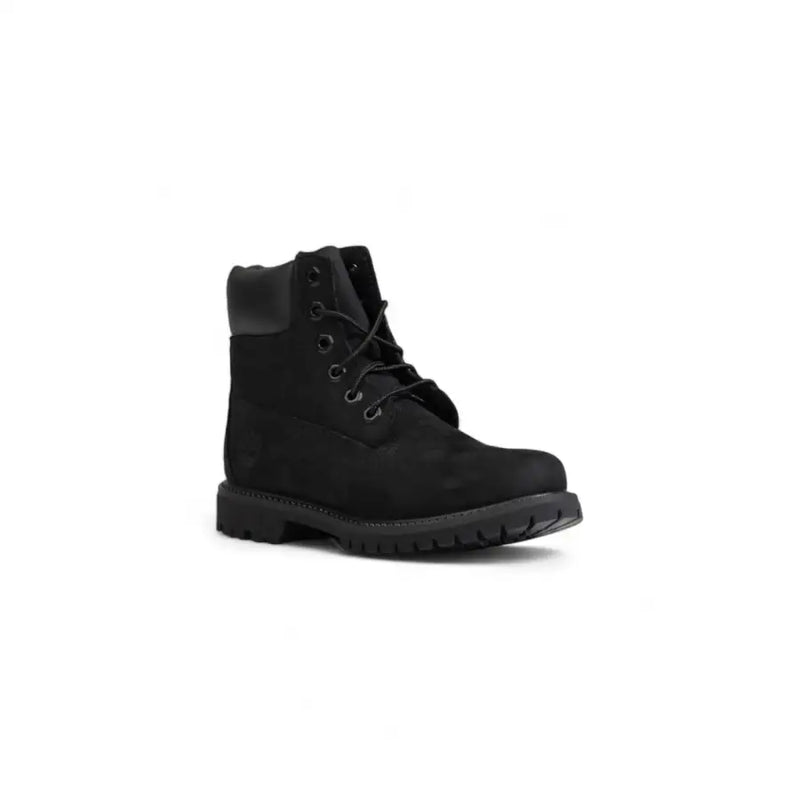 Timberland Schwarze Damen-Stiefelette aus Wildleder, 15 cm hoch, mit Gummiprofilsohle