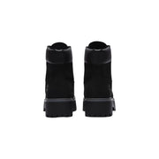 Timberland women leather boots black waterproof featuring 6-inch black suede upper and rubber sole timberland boots
