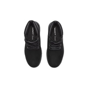 Black timberland women leather boots with 6-inch height lace-up design and durable rubber soles waterproof