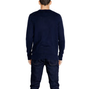 Tommy Hilfiger Kaschmirpullover für Herren in Marineblau mit Rundhalsausschnitt und langen Ärmeln, Vorderansicht