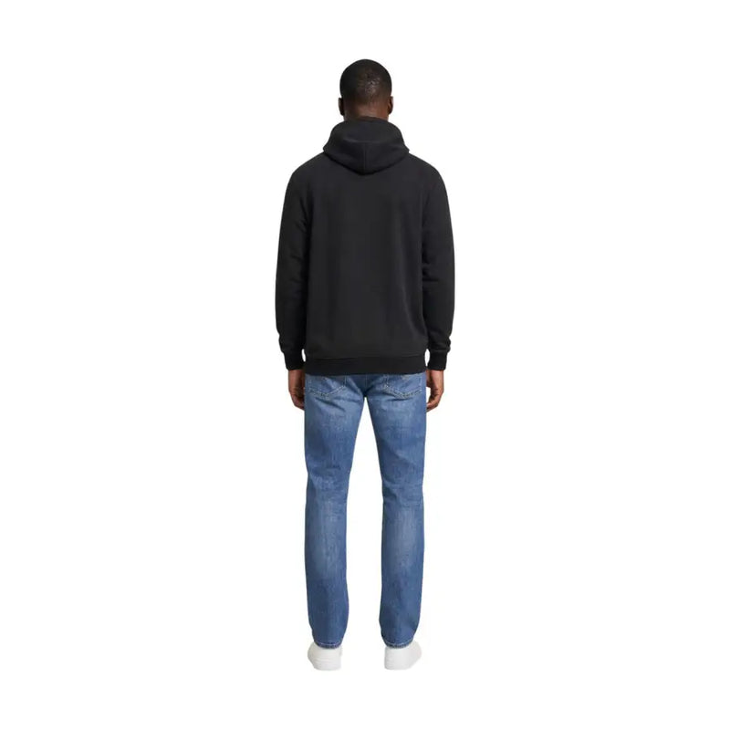 Tommy Hilfiger Jeans Schwarzer Herren-Hoodie aus Bio-Baumwolle mit klassisch-minimalistischem Design und Kapuzenpullover-Stil