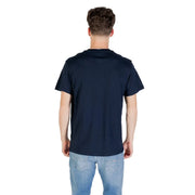 Navy blue cotton crew neck short sleeve t-shirt for men by Tommy Hilfiger Jeans