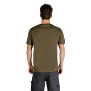 Olivgrünes, kurzärmeliges Baumwollshirt mit Rundhalsausschnitt t-shirt für Herren von Tommy Hilfiger Jeans