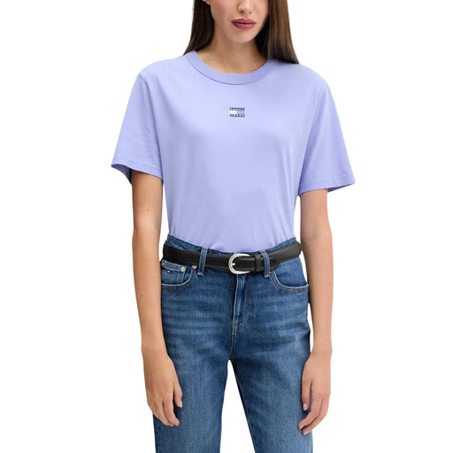 Tommy Hilfiger blue organic cotton short-sleeve t-shirt with logo