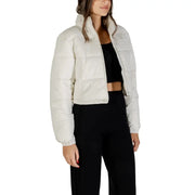 Cropped white puffer jacket from Tommy Hilfiger Long White Nylon Jacket for Women