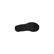 Schwarze Gummisohle mit strukturiertem, gitterartigem Profil Tommy Hilfiger Herren-Sneaker aus blauem Polyester