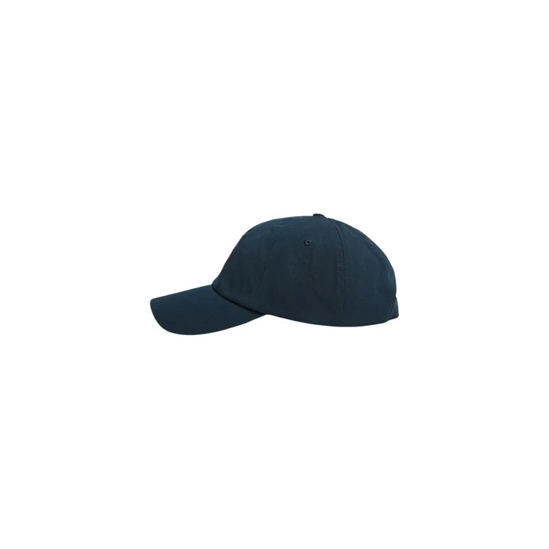Dunkelblaue Tommy Hilfiger Herrenkappe mit formstabiler Krone, gebogenem Schirm, aus Bio-Baumwolle und verstellbarem Schnallenverschluss