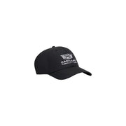 Schwarzes Polyester Tommy Hilfiger Herrenkappe mit weißem, gesticktem Cadillac Formel-1-Teamlogo und Schriftzug