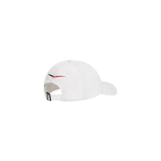 Weißes Polyester Tommy Hilfiger Baseballkappe für Herren mit Chevron-Muster und rot-schwarzem, gesticktem Logo an der Seite